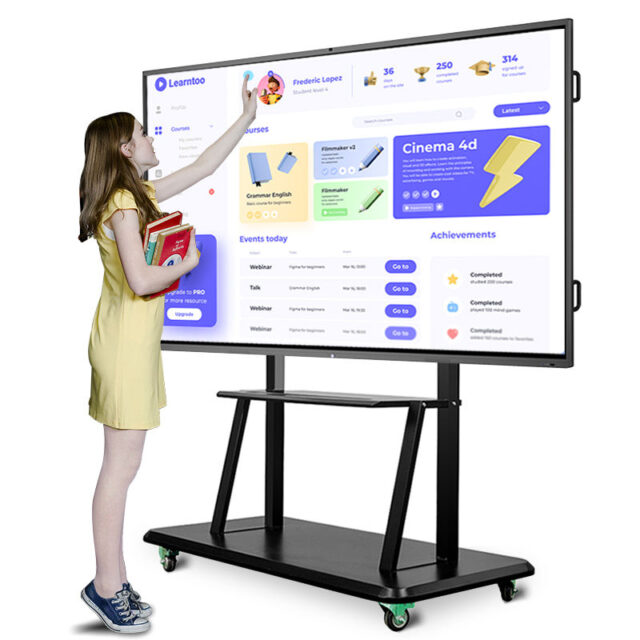 Classroom Digital Touch Screen Interactive Display (4) Interactive Digital Touch Screen for School Teaching