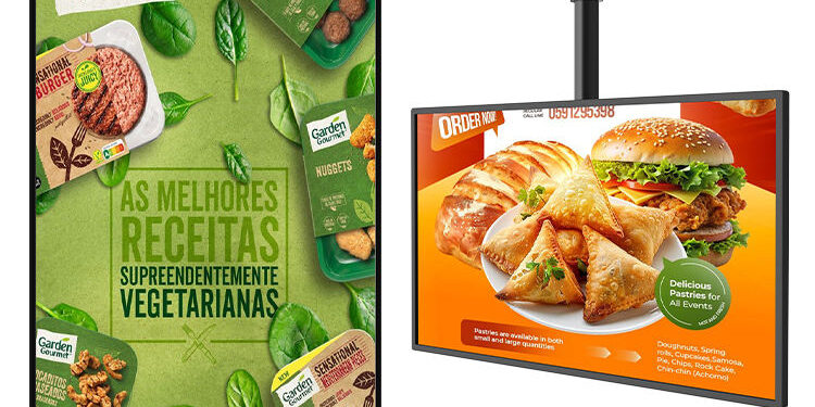 Custom HD Digital Menu Boards for Restaurants (2) HD Restaurant Digital Menu Boards with Smart Display