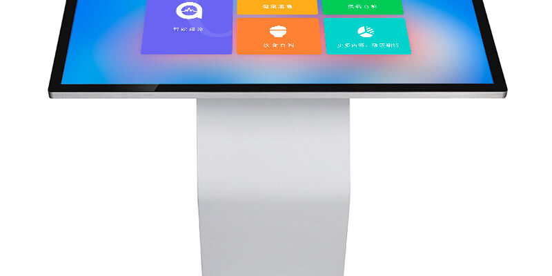 Interactive LCD Kiosk Floor Stand Digital Touch Screen