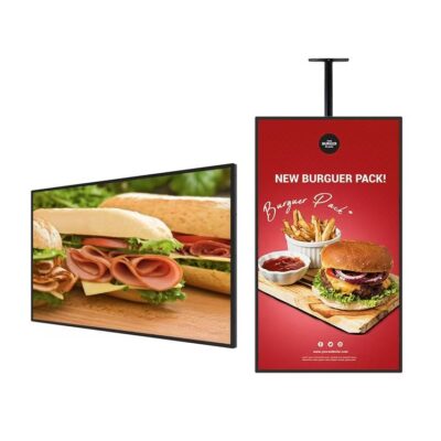 LCD Restaurant Digital Menu Boards Advertising Display
