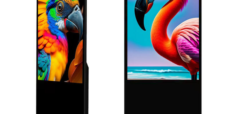 New Standing Digital Touch Screen for Business (2) Standing Digital Touch Screen Interactive Display