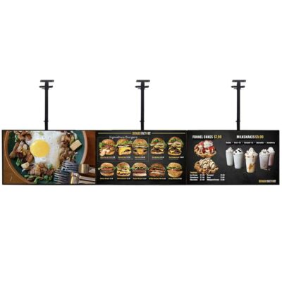 Hanging HD LCD Digital Menu Boards for Restaurants