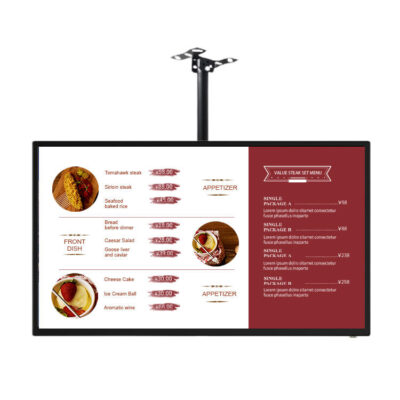 Hanging HD LCD Digital Menu Boards for Restaurants
