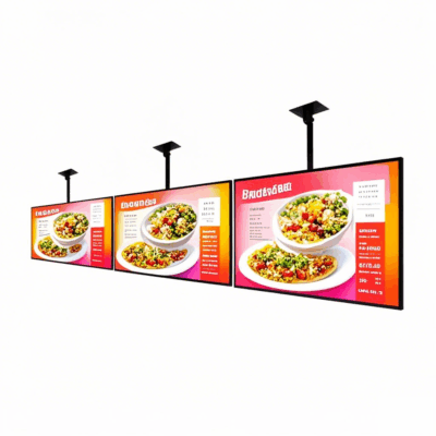 Hanging HD LCD Digital Menu Boards for Restaurants