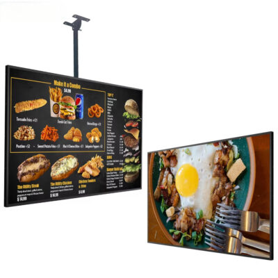 Hanging HD LCD Digital Menu Boards for Restaurants
