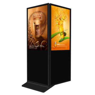 Double-sided freestanding LCD outdoor digital signage for advertising