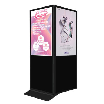 Double-sided freestanding LCD outdoor digital signage for advertising