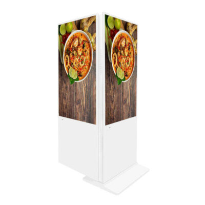 Double-sided freestanding LCD outdoor digital signage for advertising