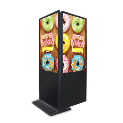 Double-sided freestanding LCD outdoor digital signage for advertising