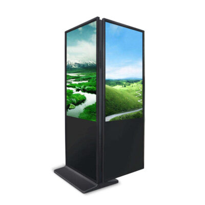 Double-sided freestanding LCD outdoor digital signage for advertising