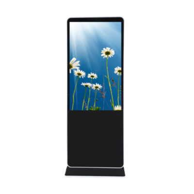 Floor standing 43 49 55 inch digital touch screen advertising display for commercial use