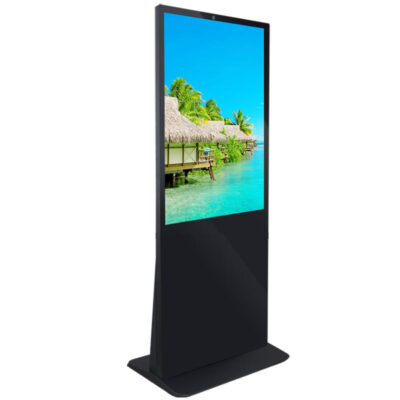 Floor standing 43 49 55 inch digital touch screen advertising display for commercial use