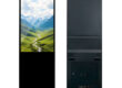 Floor standing 43 49 55 inch digital touch screen advertising display for commercial use