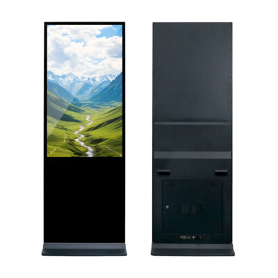 Floor standing 43 49 55 inch digital touch screen advertising display for commercial use