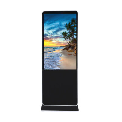 Floor standing 43 49 55 inch digital touch screen advertising display for commercial use