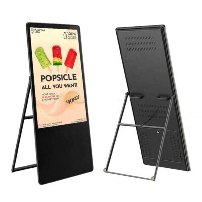 HD portable LCD indoor advertising digital signage display