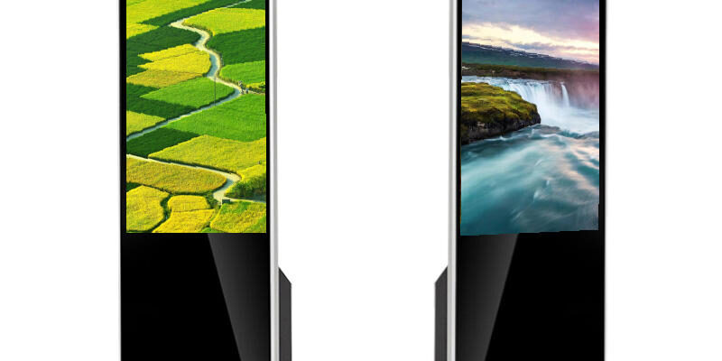 Indoor Floor Standing Digital Touch Screen (1) Indoor floor standing LCD digital touch screen display for mall advertising