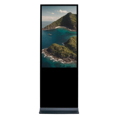 Indoor floor standing LCD digital touch screen display for mall advertising