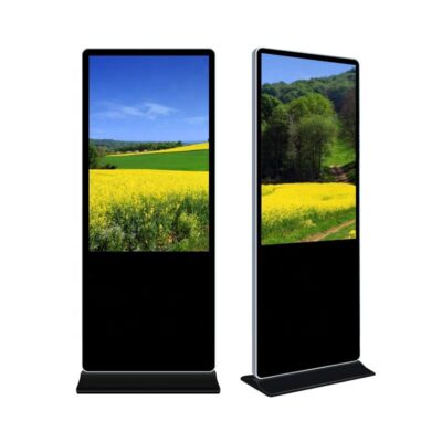 Indoor floor standing LCD digital touch screen display for mall advertising