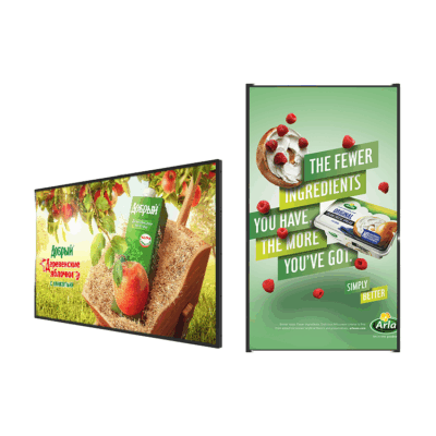 Indoor LCD digital menu boards for restaurant advertising