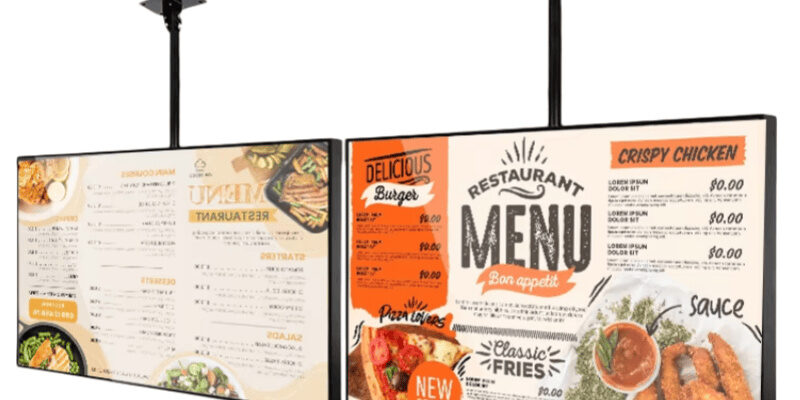 Indoor LCD Restaurant Digital Menu Boards (5) Indoor LCD digital menu boards for restaurant advertising