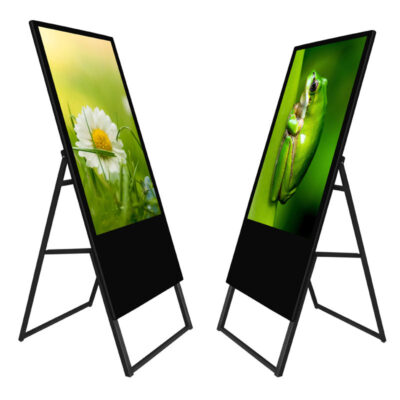 Portable floor standing LCD indoor digital signage for retail and events
