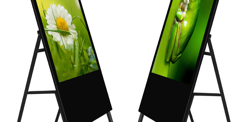 Portable LCD Indoor Digital Signage (6) Portable floor standing LCD indoor digital signage for retail and events