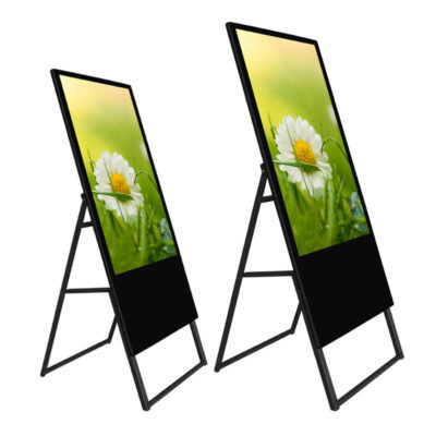 Portable floor standing LCD indoor digital signage for retail and events