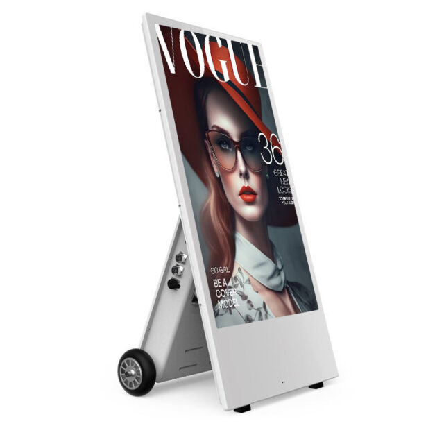 Portable Mobile Outdoor Digital Signage (1) Portable mobile outdoor digital signage display for advertising