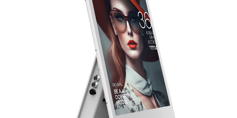 Portable mobile outdoor digital signage display for advertising