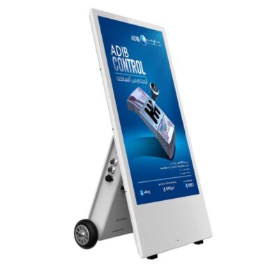 Portable mobile outdoor digital signage display for advertising