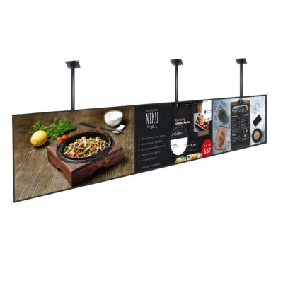 LCD advertising digital menu boards for restaurants and cafés