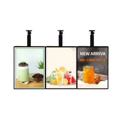LCD advertising digital menu boards for restaurants and cafés