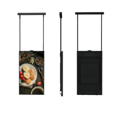 Storefront window display indoor digital signage for malls and retail stores