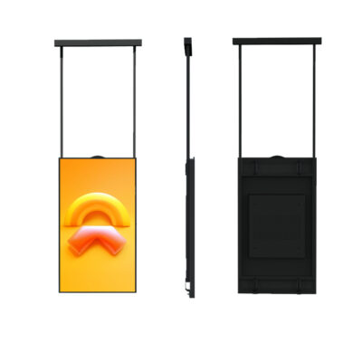 Storefront window display indoor digital signage for malls and retail stores