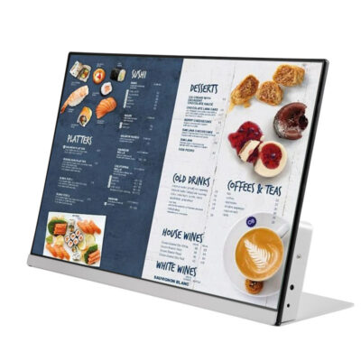 Tabletop LCD digital menu boards for restaurants and beverage shops