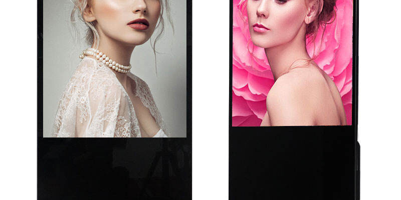 Vertical floor standing LCD indoor digital signage for advertising and retail