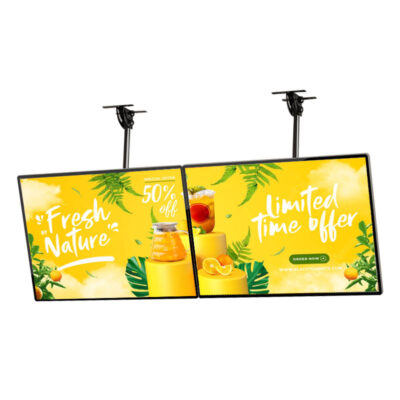 High-quality wall mounted digital menu boards for restaurant advertising