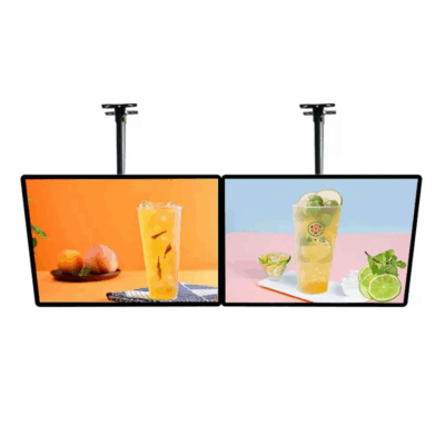 High-quality wall mounted digital menu boards for restaurant advertising