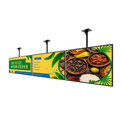 High-quality wall mounted digital menu boards for restaurant advertising