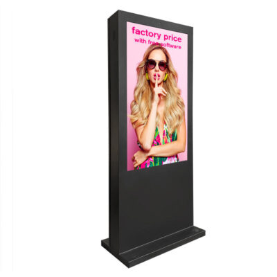 Waterproof high brightness floor stand LCD outdoor digital signage for advertising