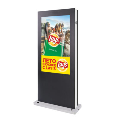 Waterproof high brightness floor stand LCD outdoor digital signage for advertising